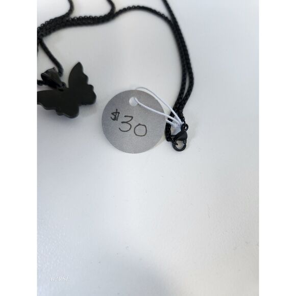Stainless Steel Butterfly pendant with chain NWT - Picture 4 of 7